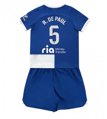 Atletico Madrid Rodrigo De Paul #5 Udebanesæt Børn 2023-24 Kort ærmer (+ korte bukser)